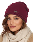 Baesics® Beanie Herren Weinrot
