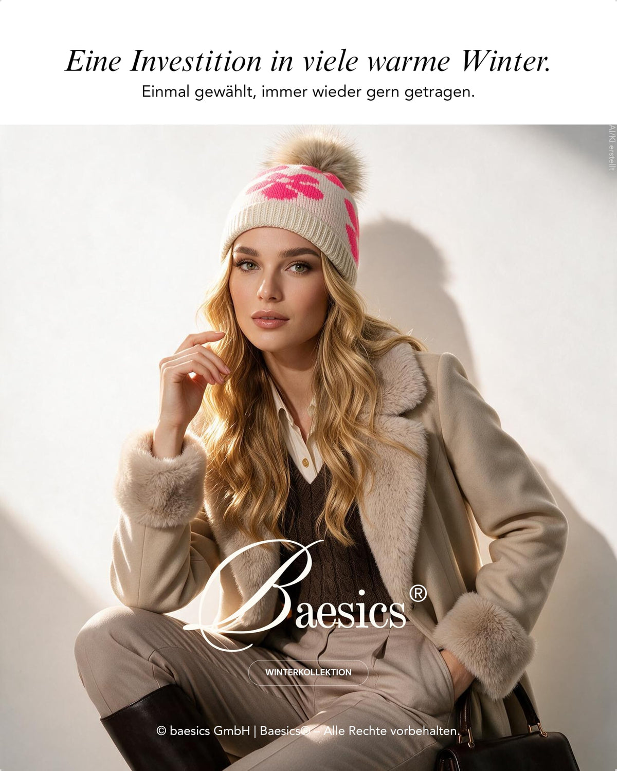 Baesics® Bommelmütze Blumen