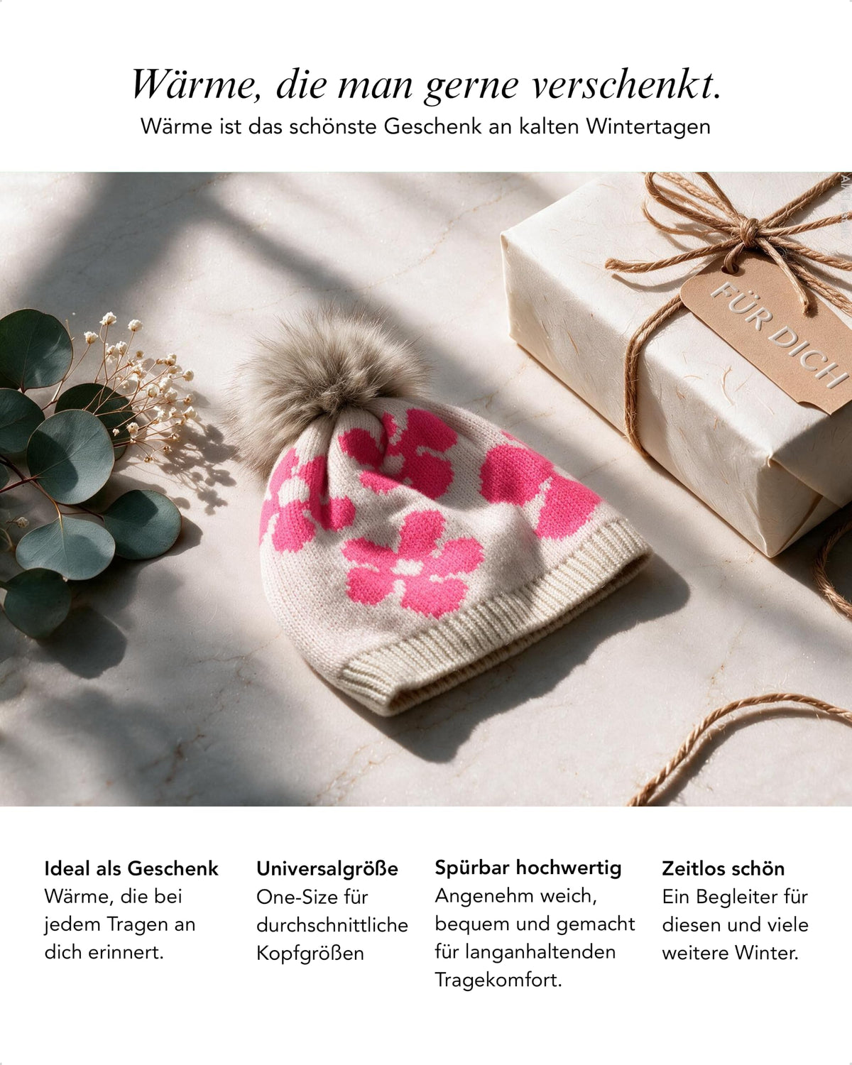 Baesics® Bommelmütze Blumen