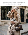 Baesics® Bommelmütze Leopard Feinstrick