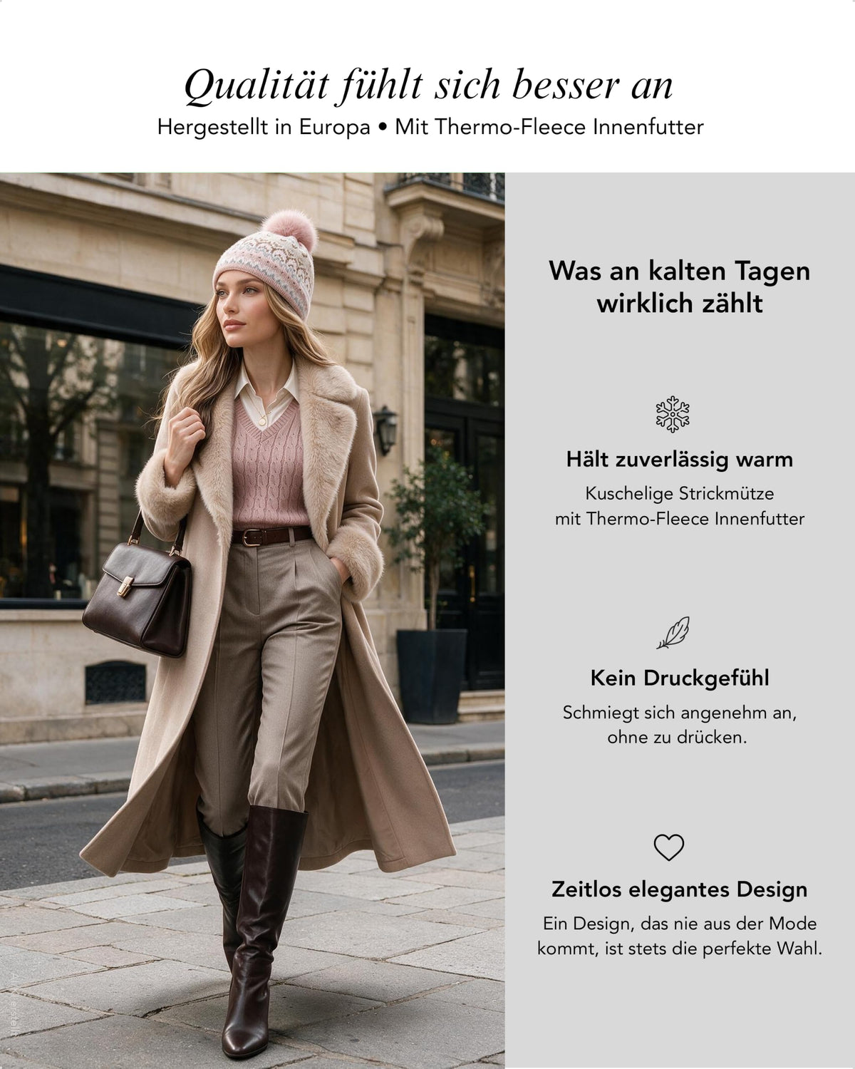 Baesics® Bommelmütze Pastell Lurex