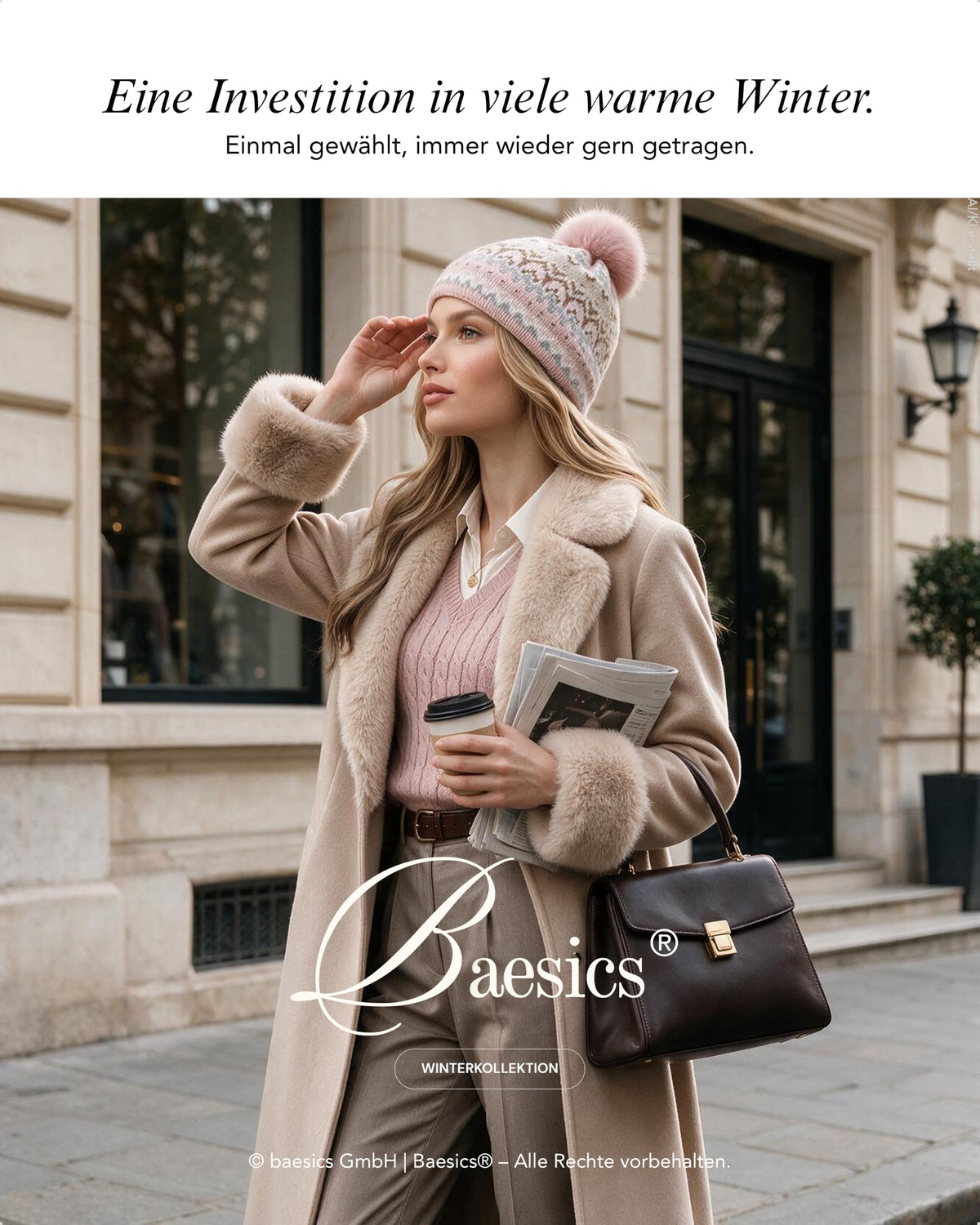 Baesics® Bommelmütze Pastell Lurex
