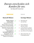 Baesics® Bommelmütze Zopfmuster Olive