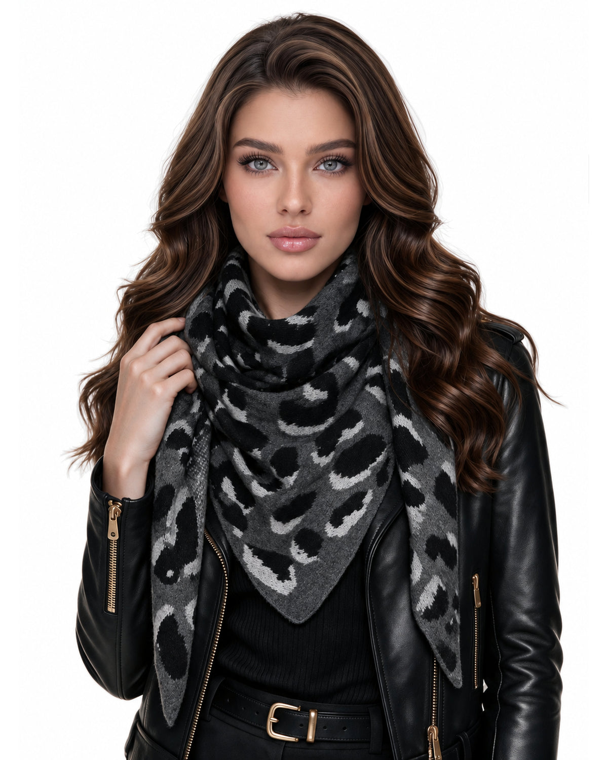 Baesics® Dreieckstuch Leo Damen Anthrazit