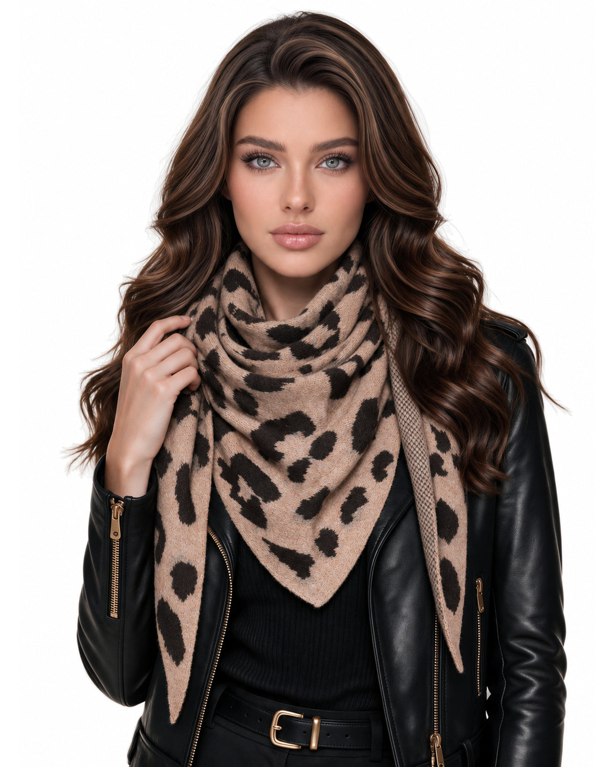 Baesics® Dreieckstuch Leo Damen Camel
