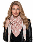 Baesics® Dreieckstuch Punkte Damen Altrosa