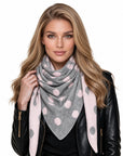 Baesics® Dreieckstuch Punkte Damen Grau