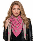Baesics® Dreieckstuch Punkte Damen Pink