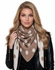 Baesics® Dreieckstuch Punkte Damen Sand
