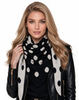 Baesics® Dreieckstuch Punkte Damen Schwarz