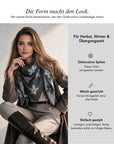Baesics® Dreieckstuch Strick Blumen Damen