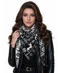 Baesics® Dreieckstuch Wintermotive Damen Schwarz