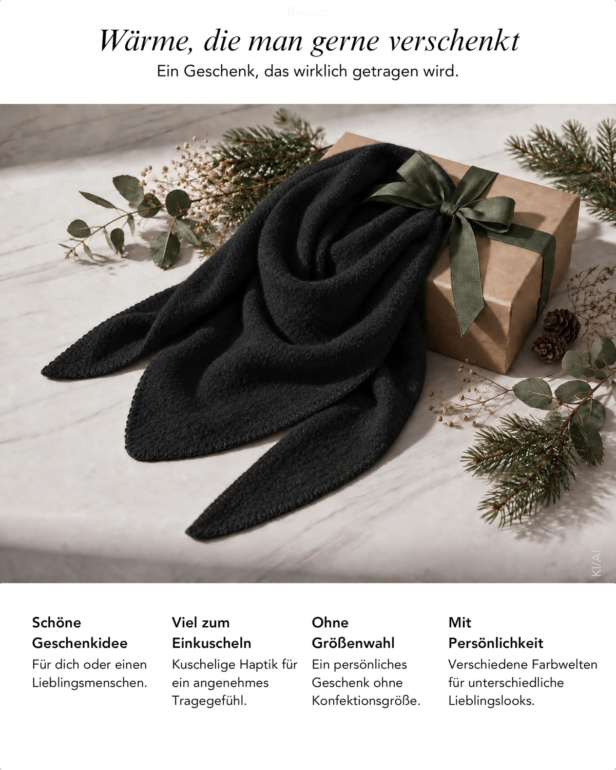 Baesics® Dreieckstuch XXL Damen