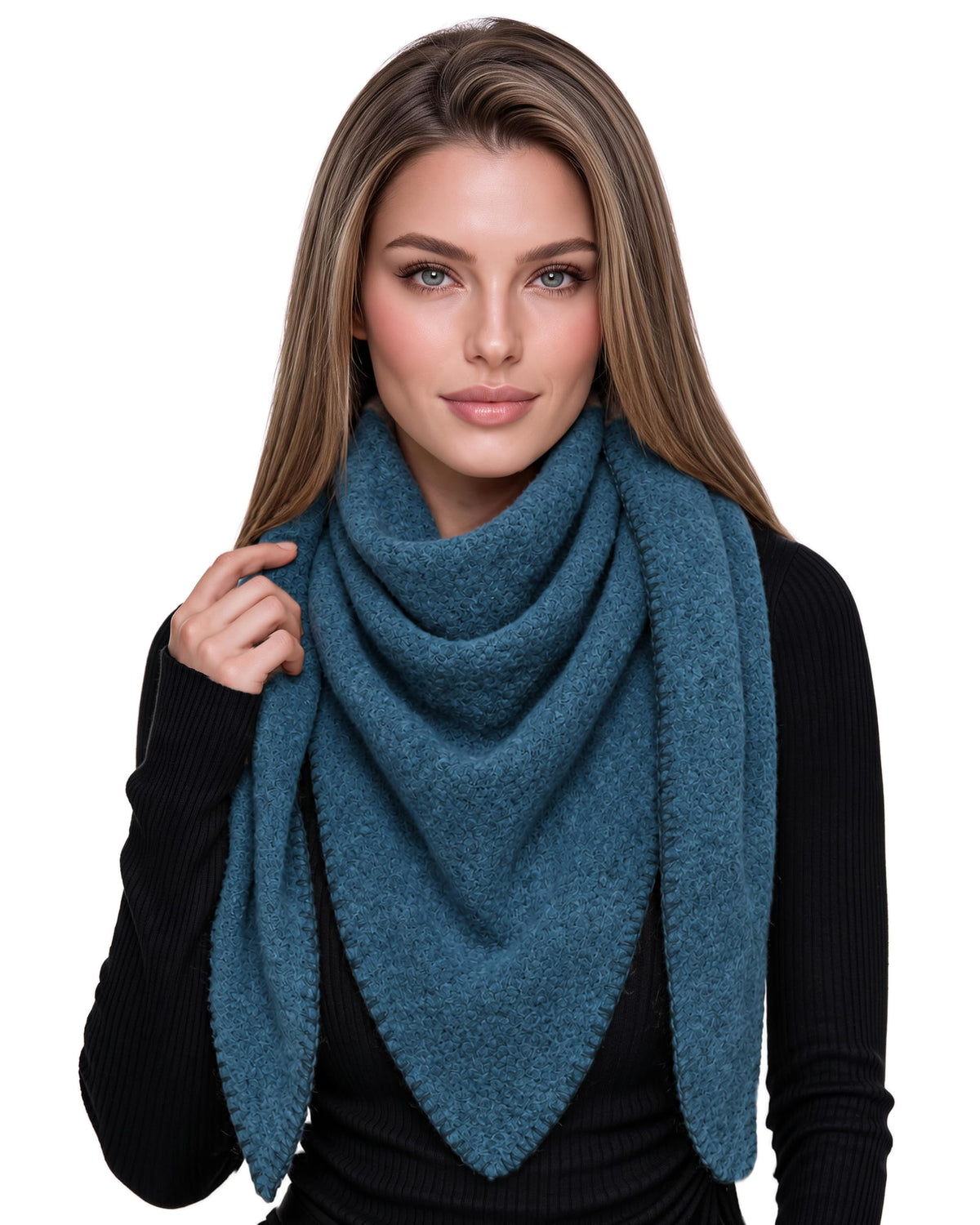 Baesics® Dreieckstuch XXL Damen Dunkelpetrol