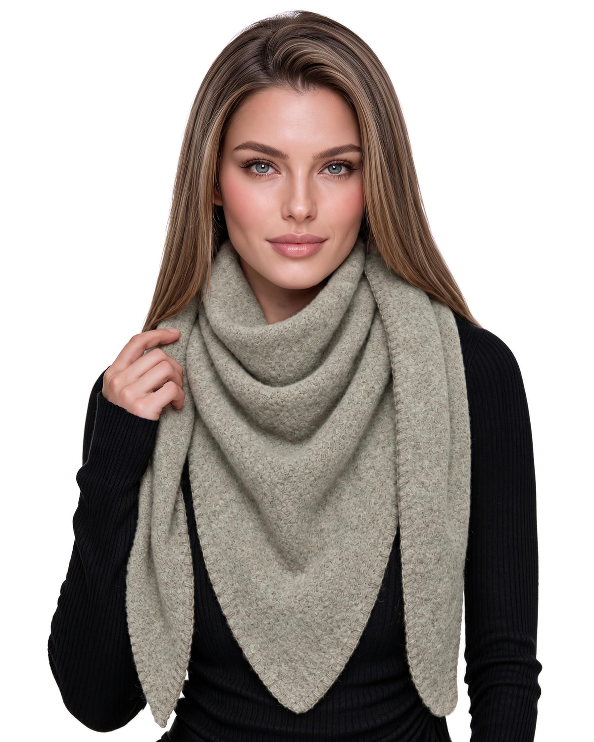 Baesics® Dreieckstuch XXL Damen Greige