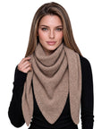 Baesics® Dreieckstuch XXL Damen Hellbraun