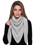 Baesics® Dreieckstuch XXL Damen Hellgrau