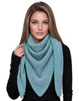 Baesics® Dreieckstuch XXL Damen Helltürkis