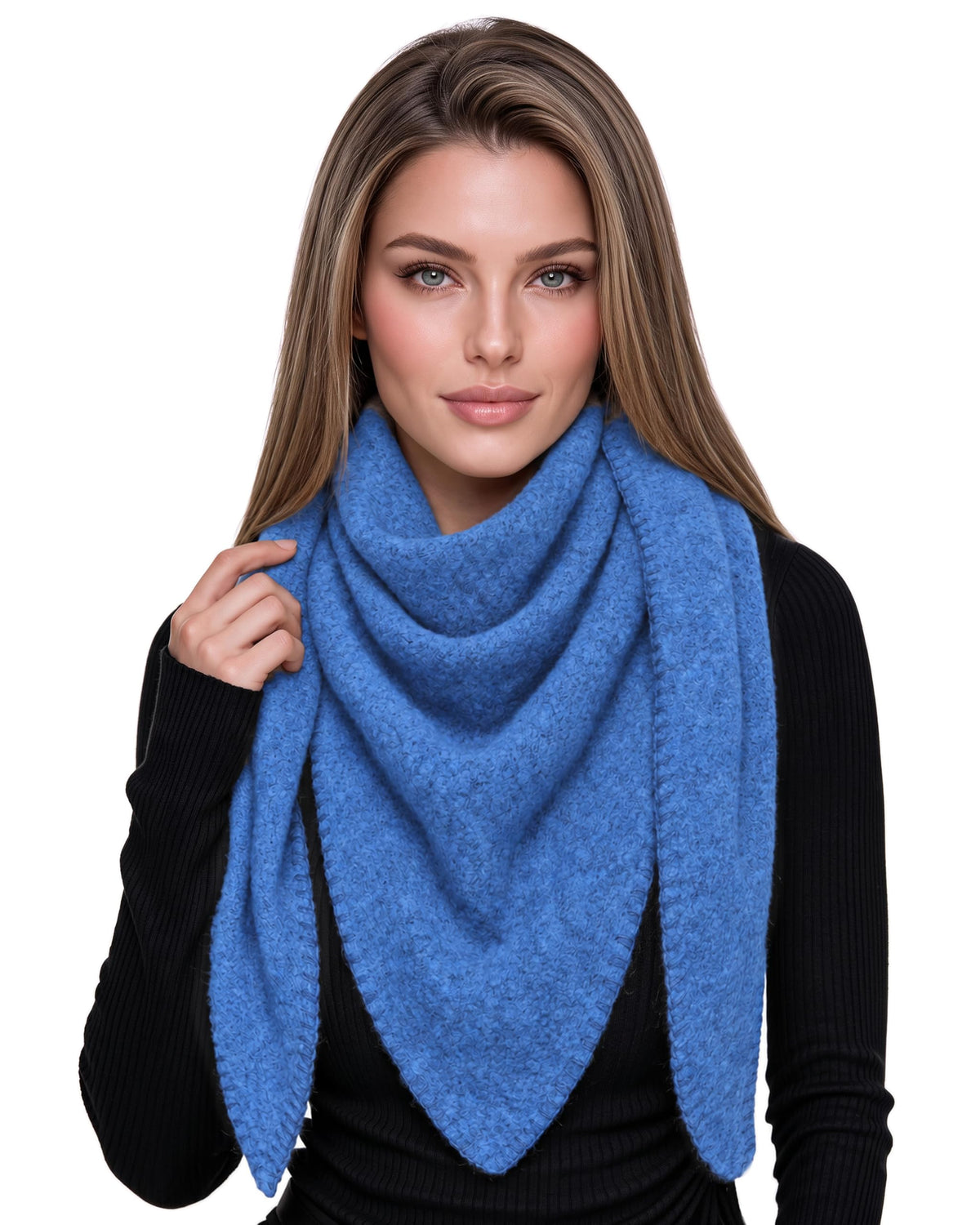 Baesics® Dreieckstuch XXL Damen Königsblau