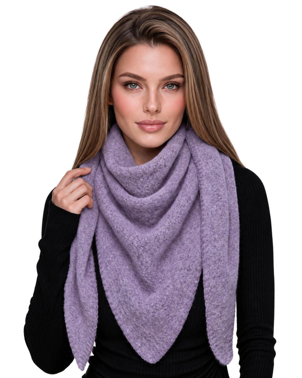Baesics® Dreieckstuch XXL Damen Lila