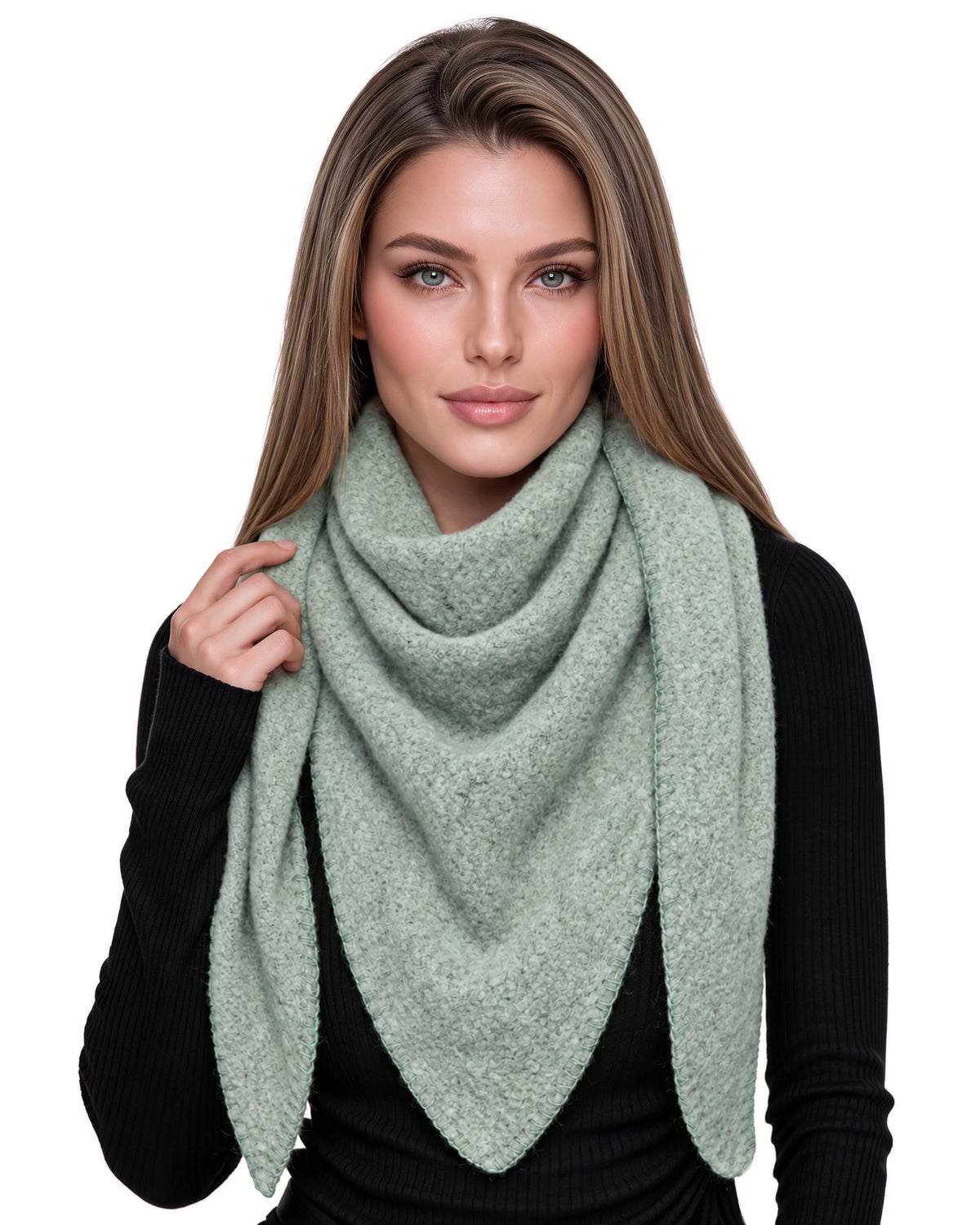 Baesics® Dreieckstuch XXL Damen Mint