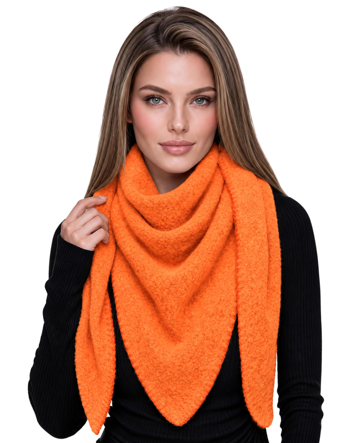 Baesics® Dreieckstuch XXL Damen Orange