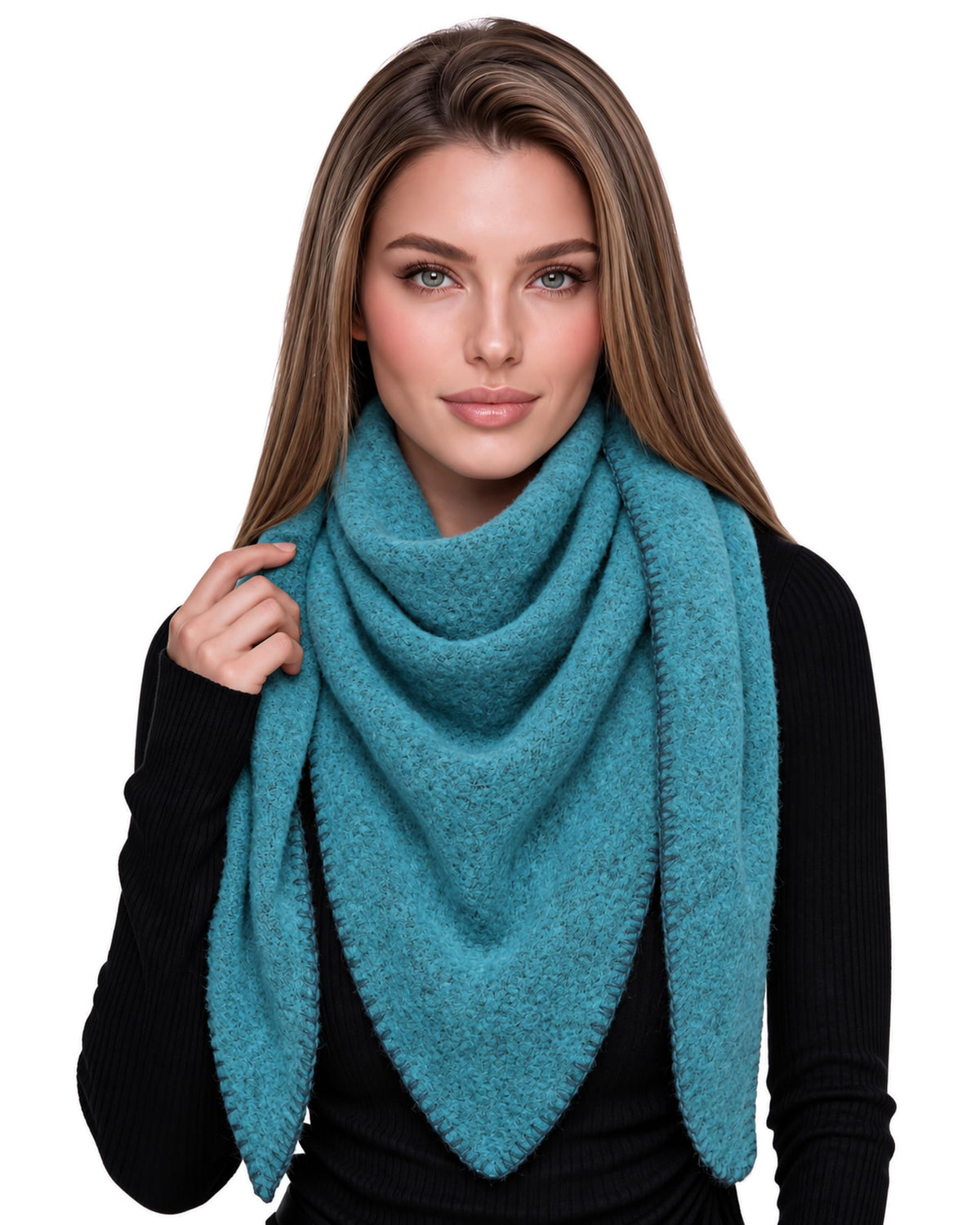 Baesics® Dreieckstuch XXL Damen Petrol