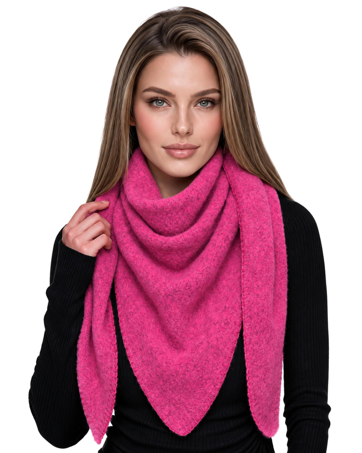 Baesics® Dreieckstuch XXL Damen Pink