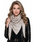 Baesics® Dreieckstuch Zebra Damen Beige