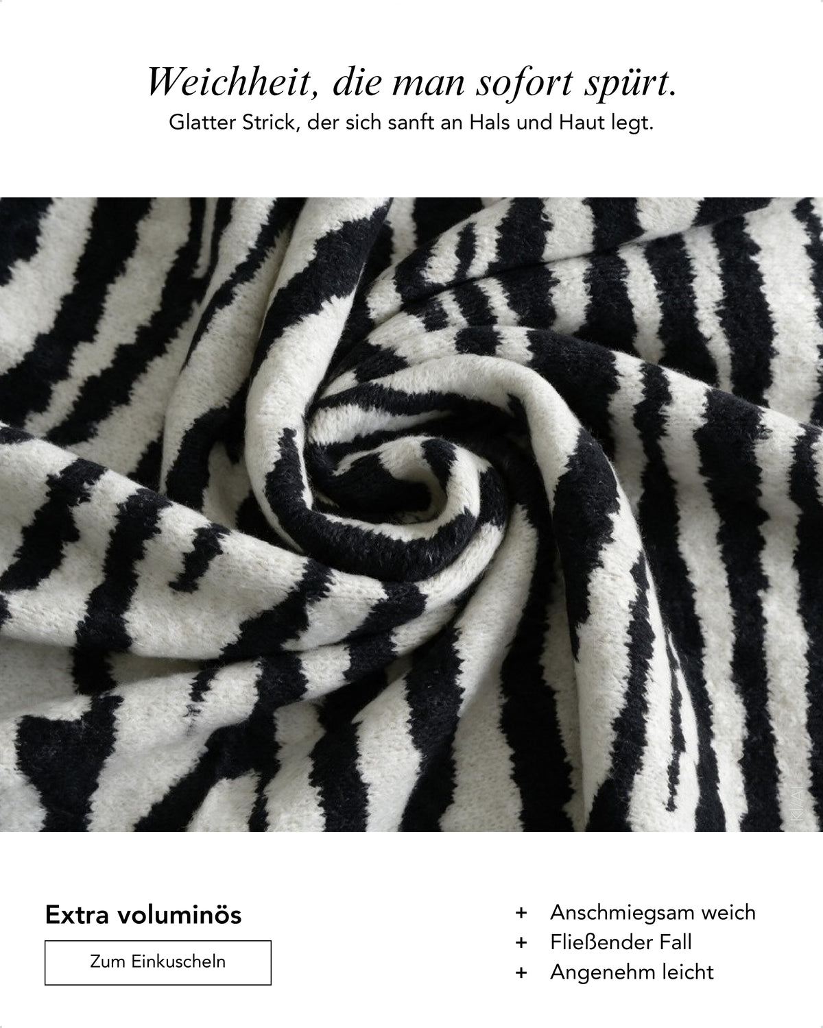 Baesics® Dreieckstuch Zebra Damen