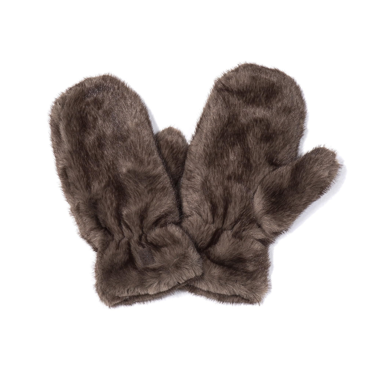 Baesics® Fäustlinge Damen Kunstfell Camel