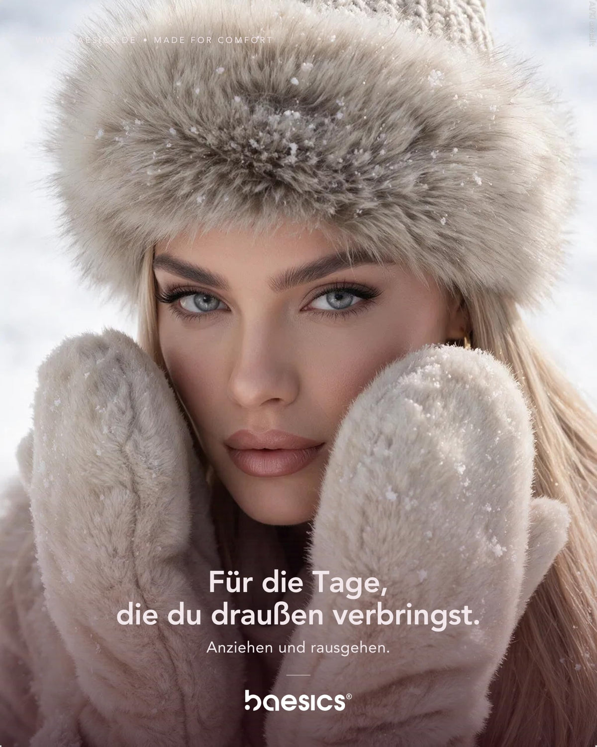Baesics® Fäustlinge Damen Kunstfell