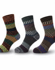 Baesics® Alpakasocken 3er Pack – Warme Wollsocken Damen & Herren | Zufälliger Farbmix