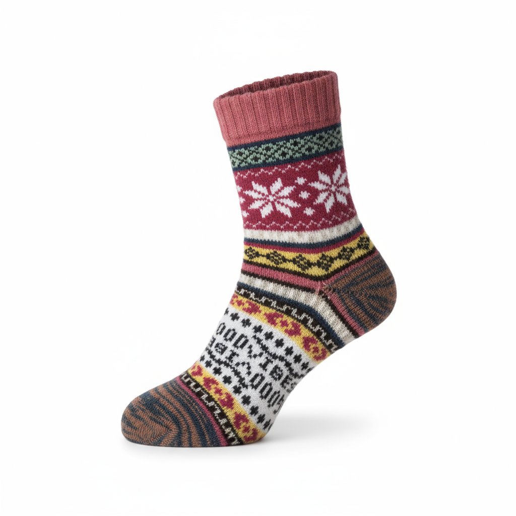 Baesics® Alpakasocken 3er Pack – Warme Wollsocken Damen &amp; Herren | Zufälliger Farbmix