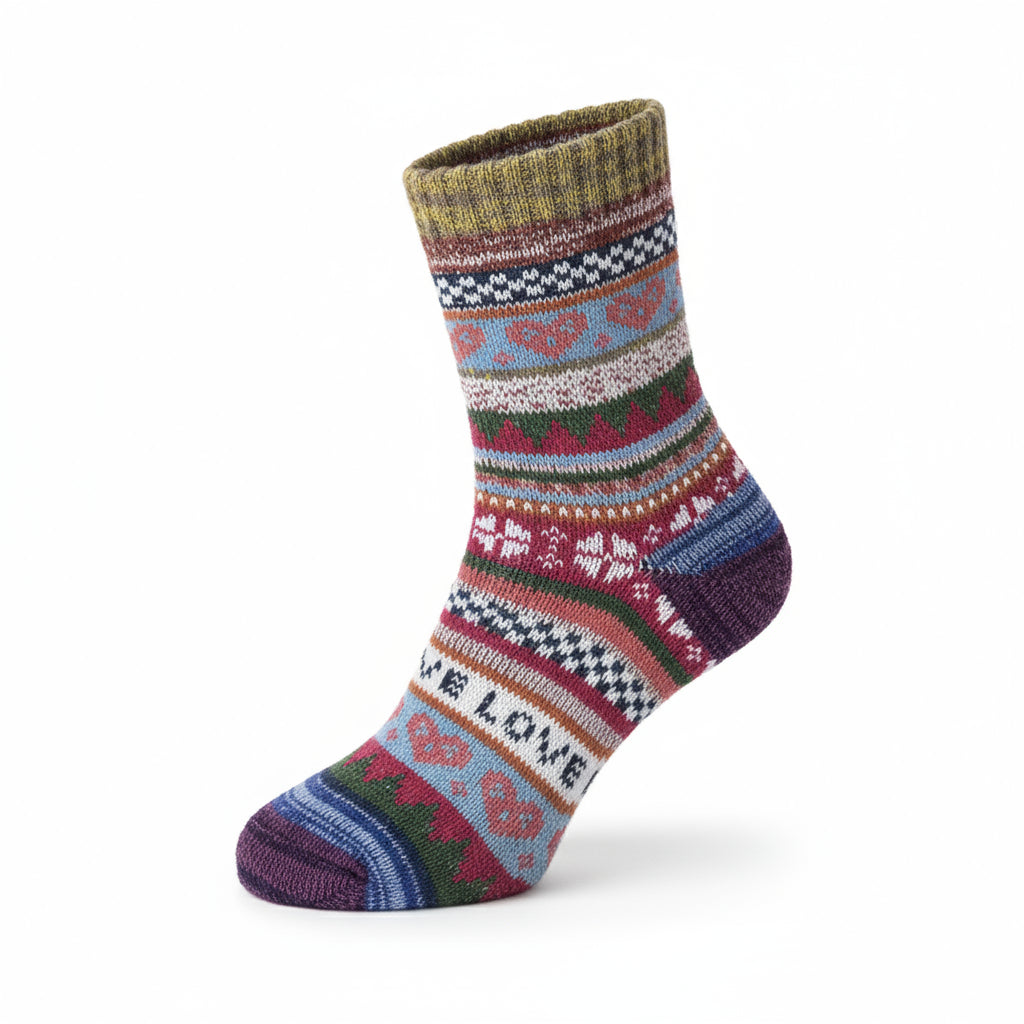 Baesics® Alpakasocken 3er Pack – Warme Wollsocken Damen &amp; Herren | Zufälliger Farbmix