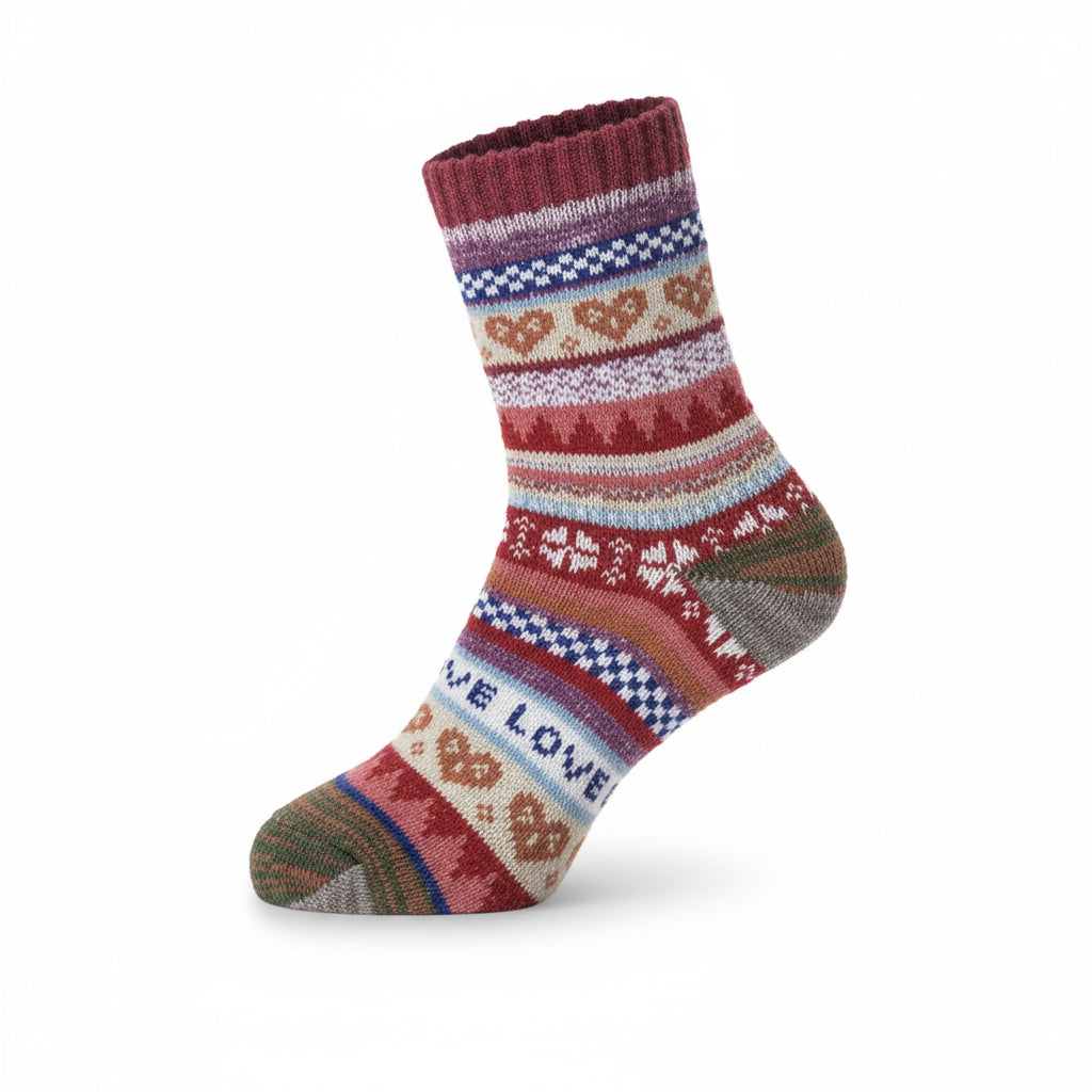 Baesics® Alpakasocken 3er Pack – Warme Wollsocken Damen &amp; Herren | Zufälliger Farbmix