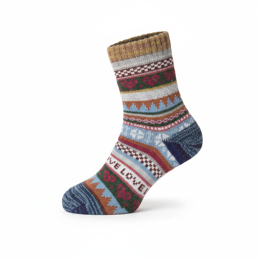 Baesics® Alpakasocken 3er Pack – Warme Wollsocken Damen &amp; Herren | Zufälliger Farbmix