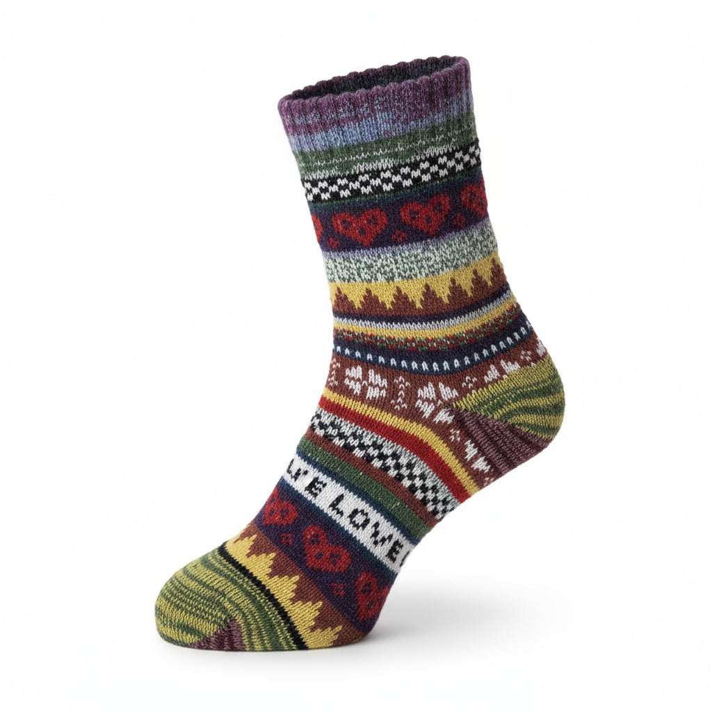 Baesics® Alpakasocken 3er Pack – Warme Wollsocken Damen &amp; Herren | Zufälliger Farbmix