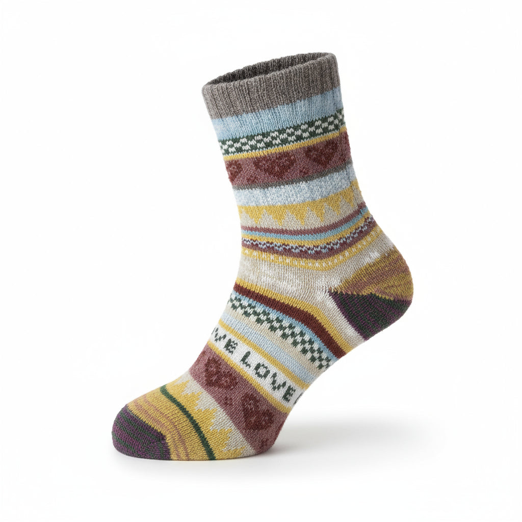 Baesics® Alpakasocken 3er Pack – Warme Wollsocken Damen &amp; Herren | Zufälliger Farbmix