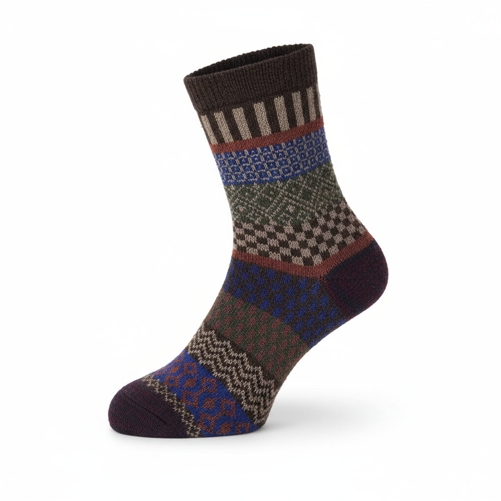 Baesics® Alpakasocken 3er Pack – Warme Wollsocken Damen &amp; Herren | Zufälliger Farbmix