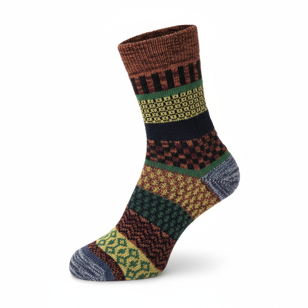 Baesics® Alpakasocken 3er Pack – Warme Wollsocken Damen &amp; Herren | Zufälliger Farbmix