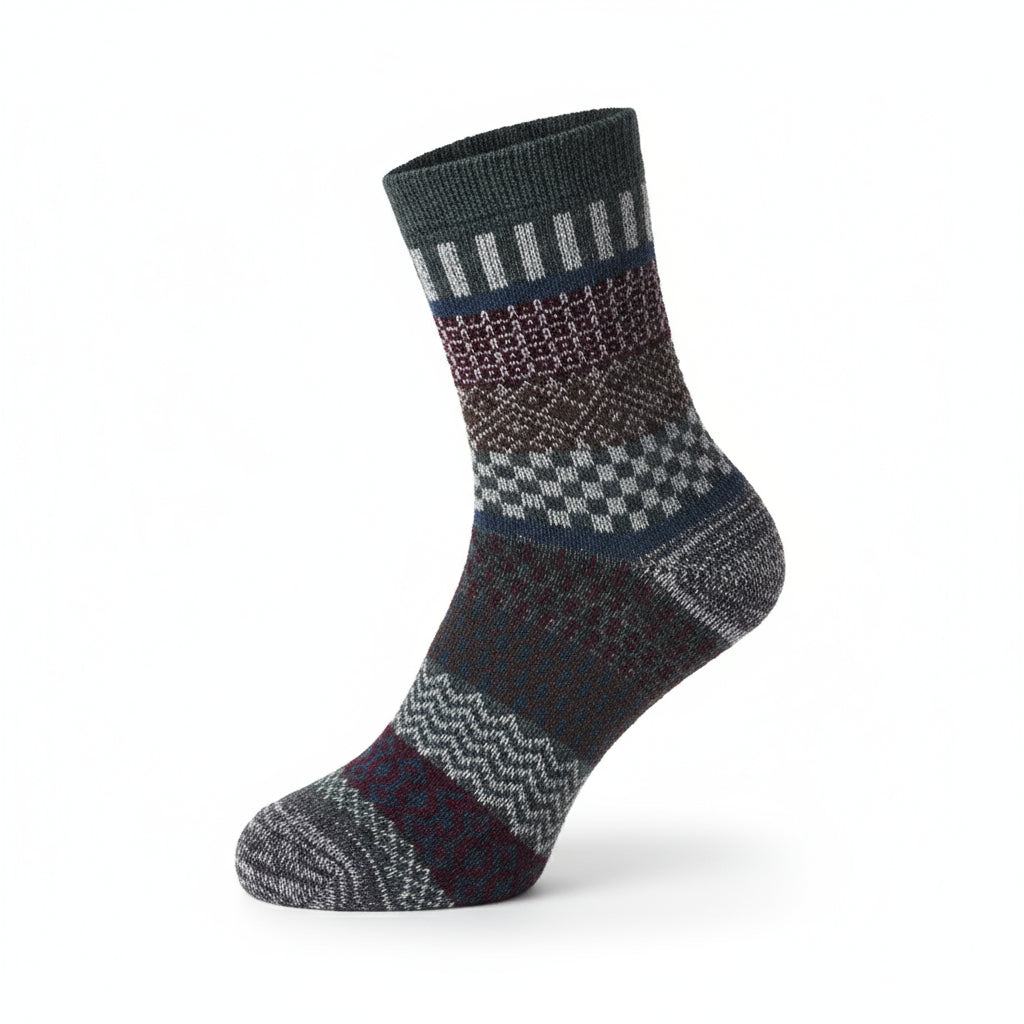 Baesics® Alpakasocken 3er Pack – Warme Wollsocken Damen &amp; Herren | Zufälliger Farbmix