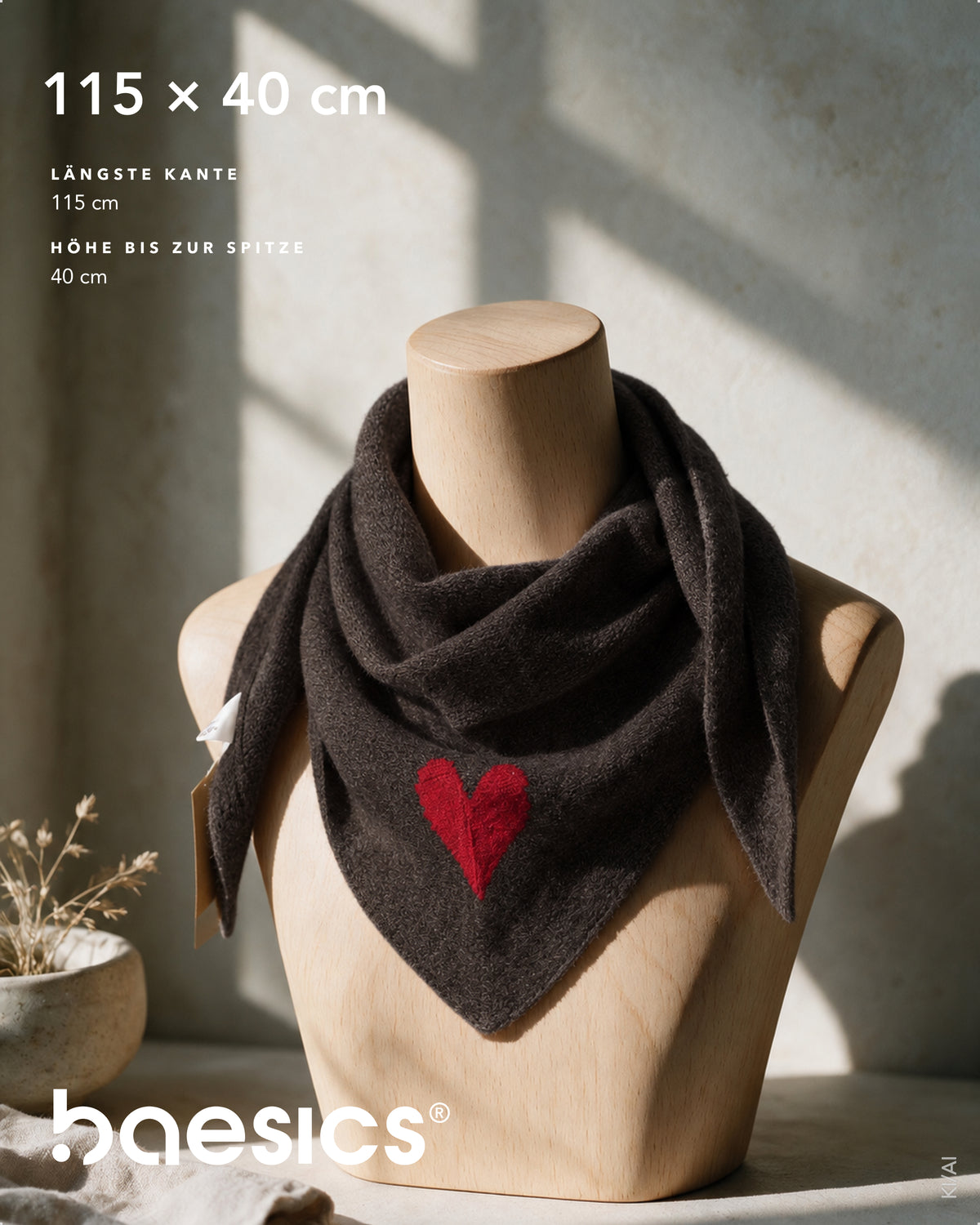 Baesics® Halstuch mit Herz Damen