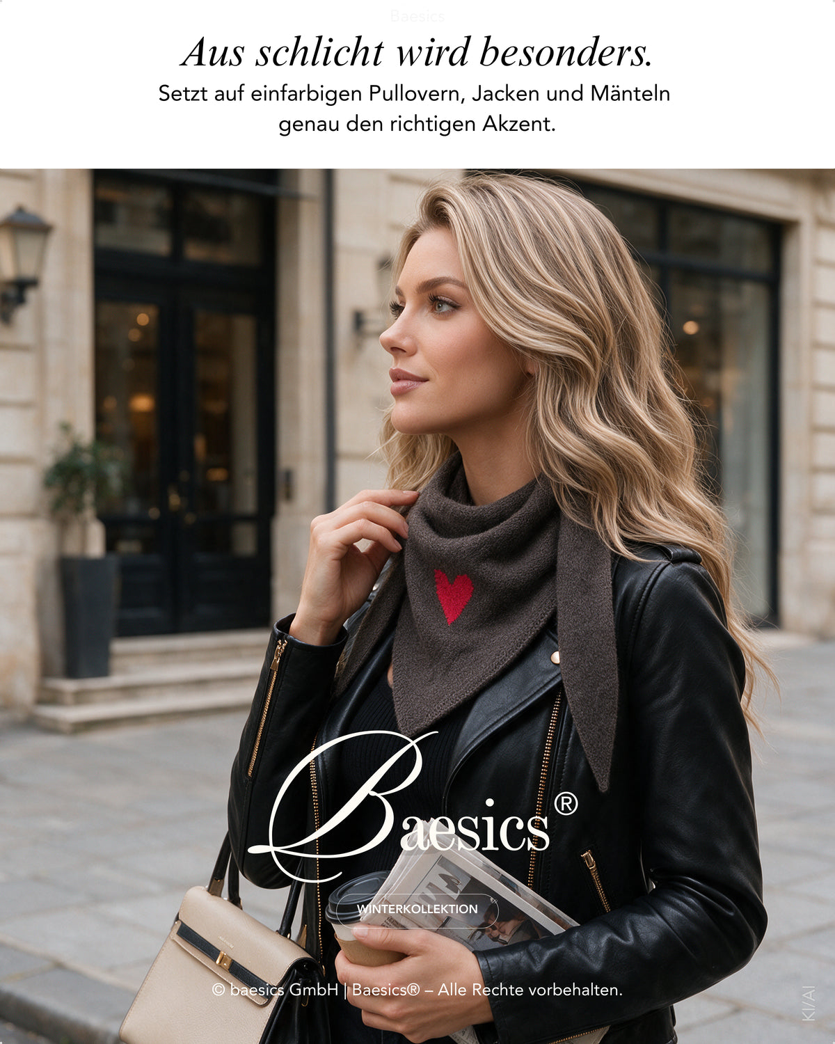 Baesics® Halstuch mit Herz Damen