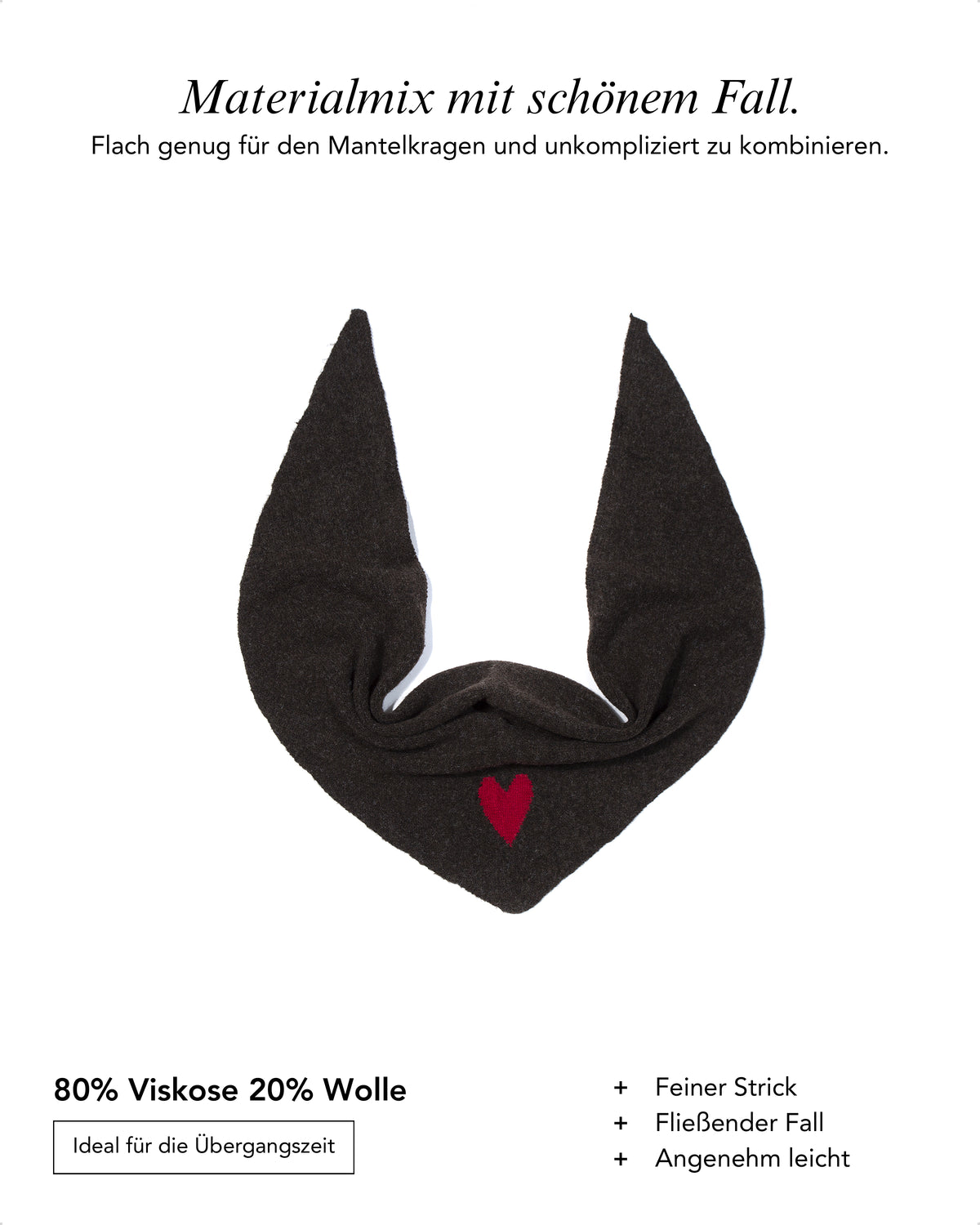 Baesics® Halstuch mit Herz Damen