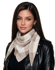 Baesics® Halstuch Kariert Damen Beige