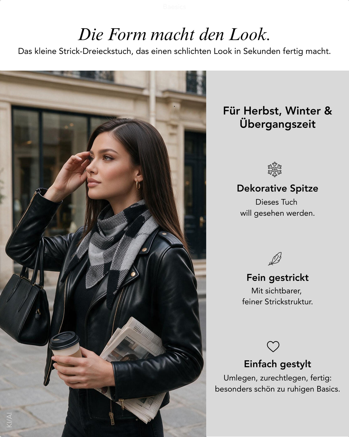 Baesics® Halstuch Kariert Damen