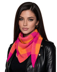 Baesics® Halstuch Kariert Damen Orange