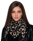 Baesics® Halstuch Leo Damen Schwarz-Taupe