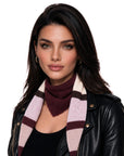 Baesics® Halstuch Streifen Damen Rosa